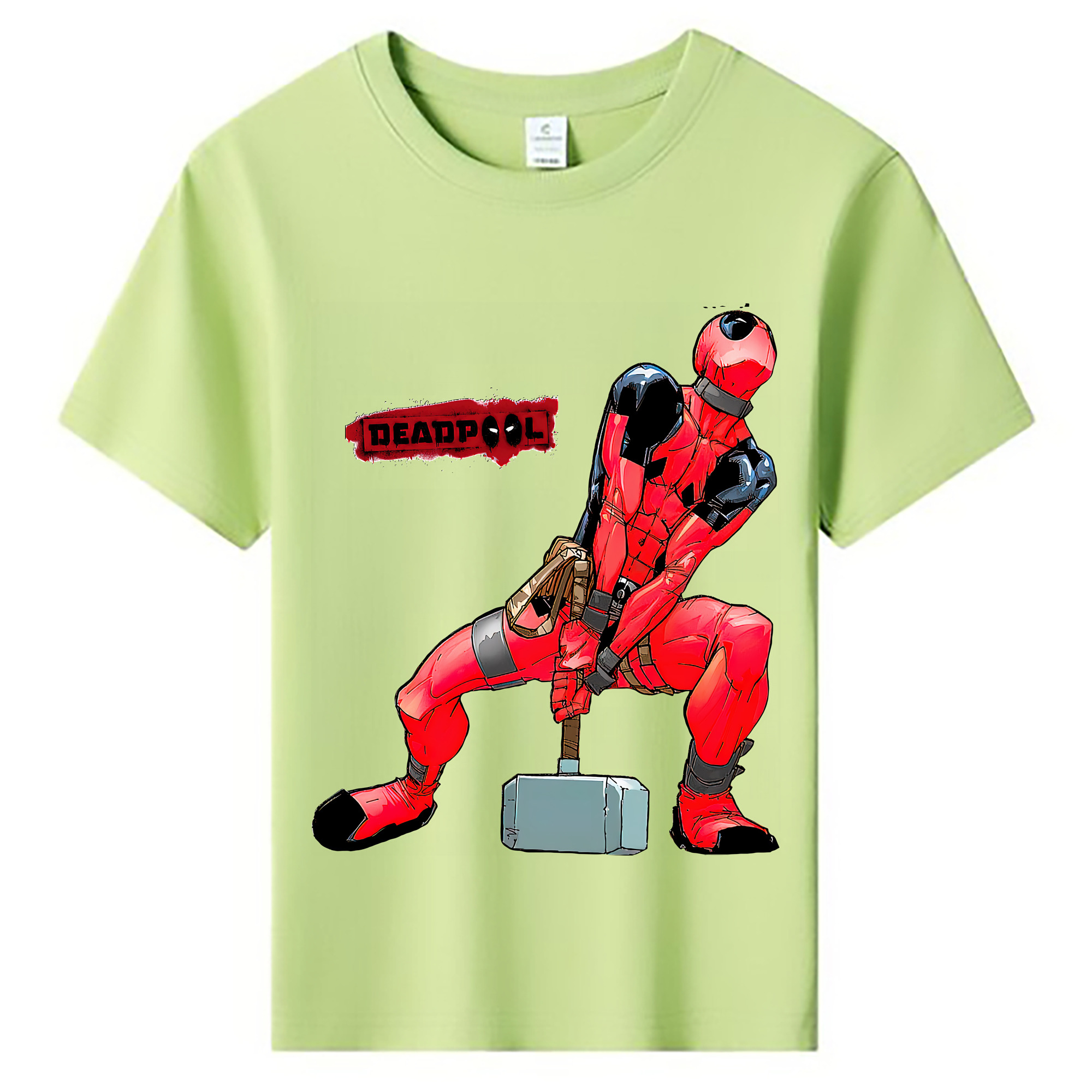 （画像用） Deadpool デッドプール 綿100％キッズTシャツ（フロントプリント）